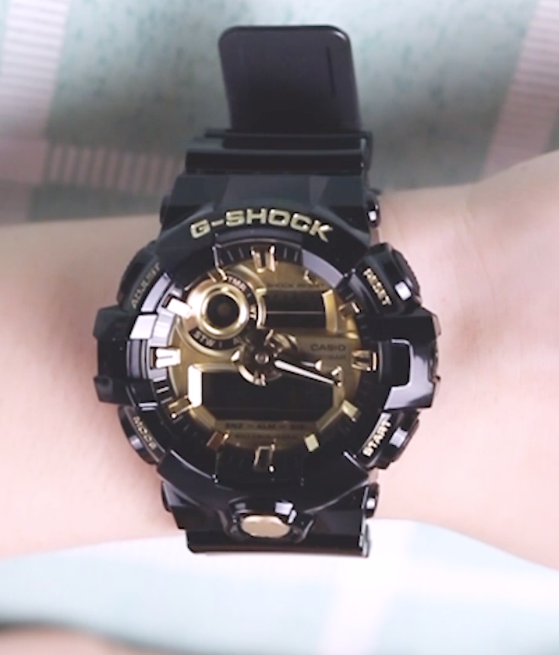 酷girl养成卡西欧黑金手表来助力