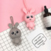 Rabbit key bag nữ silicone Phim hoạt hình Hàn Quốc dễ thương móc chìa khóa cặp đôi dây rút sáng tạo móc chìa khóa 2018 mới ví móc khóa silicon Trường hợp chính