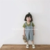 Apple 19 mùa hè phiên bản mới Hàn Quốc bé trai và bé gái retro dây đeo denim quần short nước ngoài bé yếm - Quần jean quần short jean trẻ em Quần jean