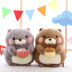 Dễ thương ăn hàng hóa búp bê mặt đất hamster chất béo sang trọng đồ chơi dễ thương bé con búp bê bạn gái gối quà sinh nhật - Đồ chơi mềm do choi cho be Đồ chơi mềm