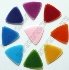 Плектр 纯手工磨制 彩色尼龙中阮大阮柳琴演奏拨片考级考试利器-华夏炎黄