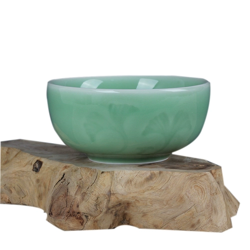 Longquan Celadon Rice Bowl Give Box Упаковка домашняя суп с лапшой дает людям простую и изысканную китайскую керамическую миску для еды