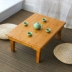 Bàn tre gấp gỗ vuông bàn bàn ăn vuông bàn nhỏ bàn cà phê nhỏ bàn Nhật thấp - Bàn