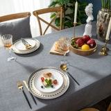 Nordic Light Luxury American Country Retro Western Restaurant Cafe Jacquard Tassel Tea Tabloth Round Tablecloth Настраиваемая