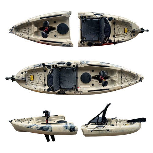 Одиночная штучатая корабль Съемная каякская пластиковая платформа лодка Удобная педальная лодка двойная шишка пингвин