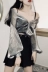 Hồng Kông hương vị tính khí xu hướng bạc màu xám trong suốt Hàn Quốc phiên bản của lỏng kem chống nắng áo sơ mi mỏng dài tay chiếc áo đan len áo sơ mi nữ triều áo sơ mi lụa cao cấp Áo sơ mi