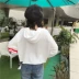 Mùa xuân của phụ nữ 2018 mới Hàn Quốc thư in trùm đầu áo len trùm đầu bụng sương rốn sinh viên áo khoác thủy triều Áo len