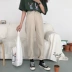 Mùa xuân của phụ nữ Hàn Quốc phiên bản của lỏng mỏng hoang dã thẳng quần jeans cao eo đơn giản quần chân rộng quần sinh viên nữ Quần jean