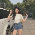 Mùa xuân và mùa hè phụ nữ mới của Hàn Quốc retro chic nửa cao cổ áo mỏng giảm béo màu sắc hoang dã ngắn tay T-Shirt áo triều