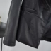 Áo khoác da nữ 2019 mùa thu mới phù hợp với cổ áo eo thon phiên bản Hàn Quốc OL gió thời trang đen nhỏ phù hợp với thủy triều - Quần áo da Quần áo da