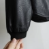 Mùa thu 2018 phong cách mới khóa cổ áo bóng chày dài tay phiên bản Hàn Quốc của áo khoác da PU hoang dã được giặt bằng da áo da xịn Quần áo da