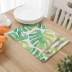 Dày hai lớp vườn bông placemat chống bỏng cách nhiệt pad vải placemat coaster bảng mat pad pad bát trà bát mat mẫu khăn trải bàn phòng họp Khăn trải bàn