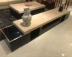 Travertine tự nhiên tủ TV bàn cà phê kết hợp Persia xám đá cẩm thạch khả năng mở rộng tủ gỗ sồi đen hiện đại nhỏ gọn 1198 - Buồng tủ quần áo cho bé gái Buồng