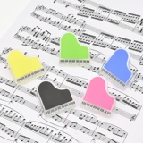 Тайвань музыкальные канцелярские товары примечания клип клип студенческий приз мини -цветной треугольный пианинг -ноты клавиатуры