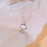 Милое ожерелье, универсальный браслет с одной бусиной, ювелирное украшение, цепочка до ключиц, кошачий глаз, в корейском стиле