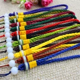 Стеклянная плетеная ручка, плетеный ремешок ручной работы, четки бодхи, подвеска