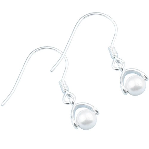 S925, серьги, застежка, бусины из жемчуга, аксессуары, серебро 925 пробы, DIY