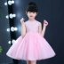 Trẻ em ăn mặc công chúa váy cô gái fluffy hoa cưới cô gái hoạt động sinh nhật máy chủ đàn piano trang phục mùa hè Váy trẻ em