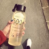 Свежая стеклянная портативная креативная трендовая чайная чашка, простой и элегантный дизайн