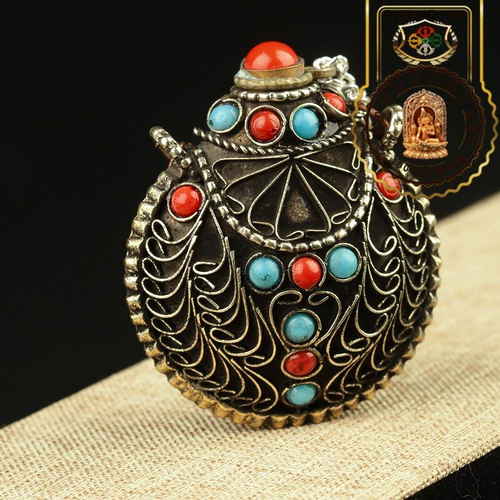 Подвеска ручной работы, медная сапфировая рубиновая портативная инкрустация камня