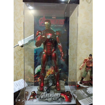 taobao agent 【Move】HT 12 -inch display box soldier Iron Man MK45 special display box sliding door