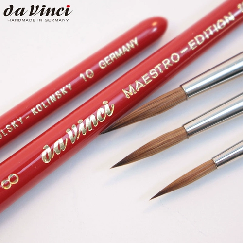 Германия да Винчи Большой Китай Limited V10 Master -Class Mink Make Pen ручка Collinski Red Mink Water Pen