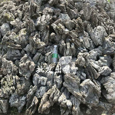 Ландшафтное украшение для аквариума 未酸洗英石英德石盆景装饰假山流水喷泉庭院室内原石青龙石造景