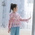Áo len nữ voan mùa hè Hàn Quốc Mới dành cho trẻ em Áo chống nắng mỏng Áo khoác trùm đầu - Áo khoác