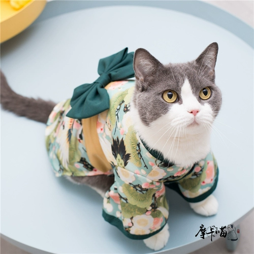 Pet.com Красная Шиба Ину одежда кошка, собака, собака супер красивая крана кимоно японская и ветряная одежда британская короткая марионетка Corgi Corgi