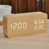 Бутик деревянный электронный сигнал тревоги использует тихий стол часы простые спальни умные мультифункциональные мужчины и женщины светятся
