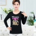 Mùa hè nửa tay phương thức ngắn tay t-shirt nữ trung niên mẹ kích thước lớn áo sơ mi nữ t-shirt đáy áo sơ mi áo cho mẹ Quần áo của mẹ