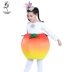 Cô gái sành điệu nhỏ thứ chín của cô gái sành ăn trang phục rau và trái cây mẫu giáo catwalk trình diễn trang phục Trang phục