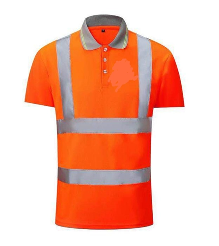 Светоотражающая безопасная летняя футболка подходит для мужчин и женщин, рабочая униформа, короткий рукав