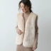 Vest vest lông cừu nữ 2018 mùa đông mới dành cho nữ phiên bản Hàn Quốc của áo len cổ lọ không tay ngắn cổ chữ V Faux Fur