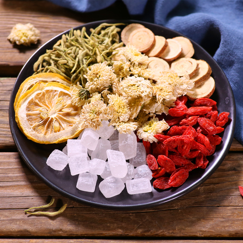 菊花枸杞茶金银花柠檬甘草组合花茶夏季清养降去泡茶热去下清爽火