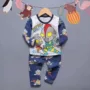 Quần áo bé trai mùa xuân 2019 mới đẹp trai Bộ đồ ngủ trẻ em cotton mỏng Phần quần áo bé trai Altman - Phù hợp với trẻ em đồ bé trai