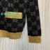 Gucci/Gucci 22FW mới double G full LOGO thêu giản dị phù hợp với cặp đôi cardigan nam nữ cùng áo len