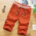 Mùa hè quần short nam năm quần Hàn Quốc thường xu hướng quần lỏng ống túm quần lớn nam cắt quần mùa hè nam quan 3/4 Jeans