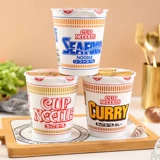 Чашка Nissin, лапша со вкусом морепродуктов, карри, вкус креветок, чашка лапши быстрого приготовления, ужин, лапша быстрого приготовления, 3 чашки