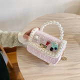 Детская сумка для девочек, модная сумка через плечо, детская сумка на одно плечо для принцессы для раннего возраста, в корейском стиле, в стиле Шанель
