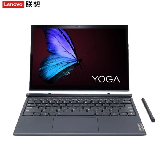 联想yogaduet13英寸二合一平板笔记本电脑十代酷睿2k触控屏人脸