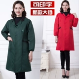 Лонгслив для работы, длинный нагрудник, средней длины