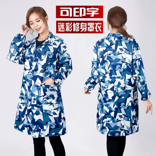 Камуфляжный нагрудник, лонгслив подходит для мужчин и женщин, длинный фартук для работы, длина миди