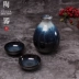 Bộ đồ uống bằng gốm Altar Bộ chai rượu vang Một nửa caty Nhật Bản Sakura Sake Pot Set nóng lạnh 250ml