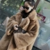 2018 mới giả lông thỏ lông mùa đông dày lên thừa cân lỏng lẻo lông ấm áp phụ nữ Faux Fur