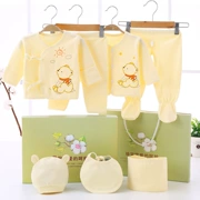 Sơ sinh hộp quà tặng bé quần áo đặt bông 0-3 tháng 6 mùa xuân và mùa thu mùa hè trẻ sơ sinh nguồn cung cấp sơ sinh tinh