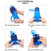 Silicone Folding Ấm Đun Nước Thể Thao Ngoài Trời Công Suất Lớn Xách Tay Cưỡi Leo Núi Nước Uống Cup Có Thể Thu Vào Cắm Trại bình nước ống hút Ketles thể thao