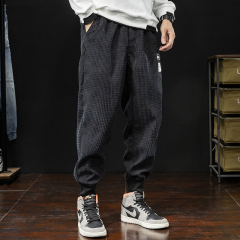 Autumn and winter corduroy pants men's Korean version trendy loose large Japanese Harem Pants men's sports Leggings Pants