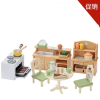 Nhật Bản chính hãng gia đình Senbeier chơi nhà đồ chơi nữ búp bê nhà bếp không có hộp màu búp bê tô màu