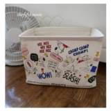 Мультяшная вместительная и большая корзина для хранения, игрушка, ткань, система хранения